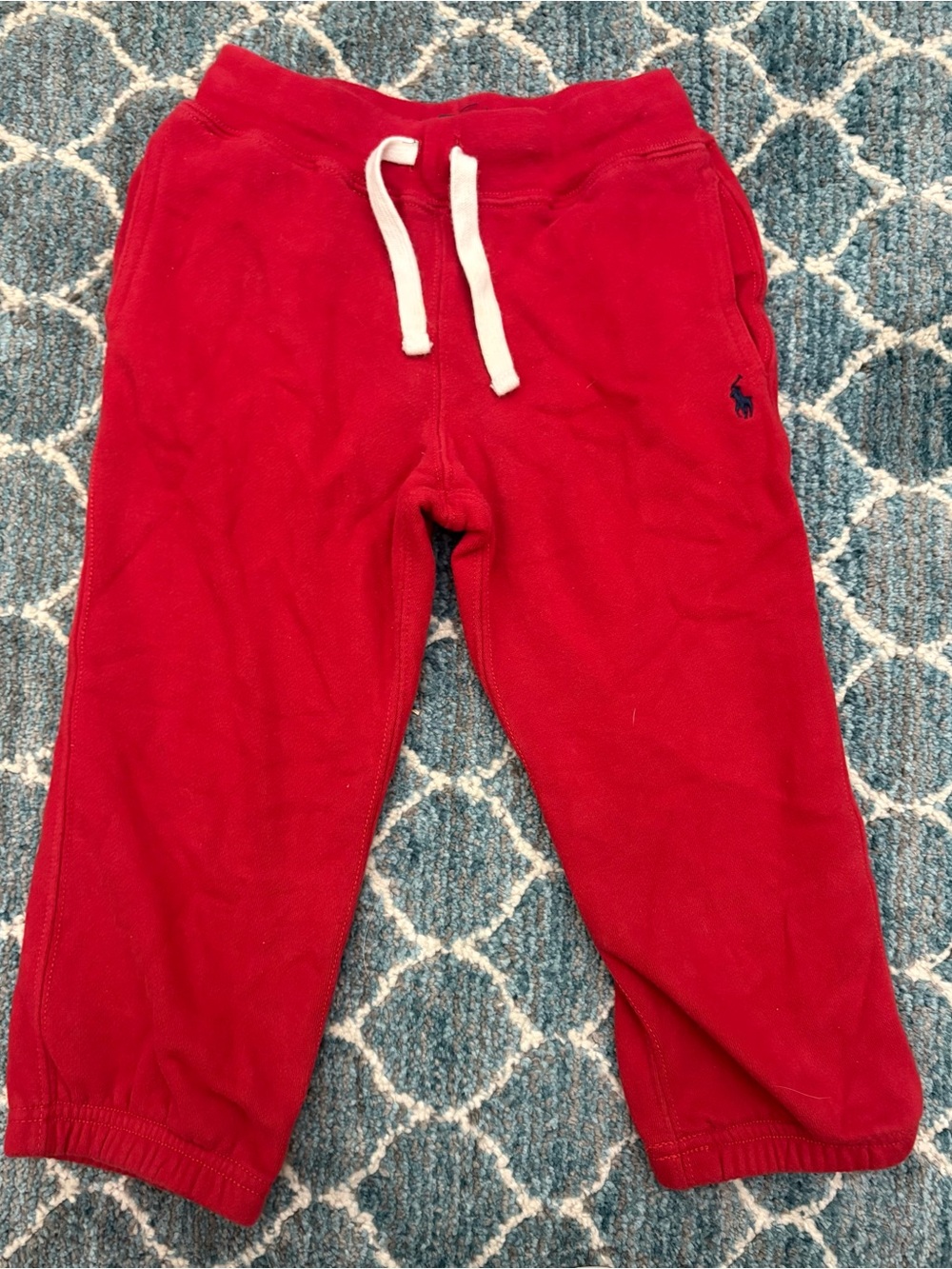 Polo by Ralph Lauren Red Kids Drawstring Joggers